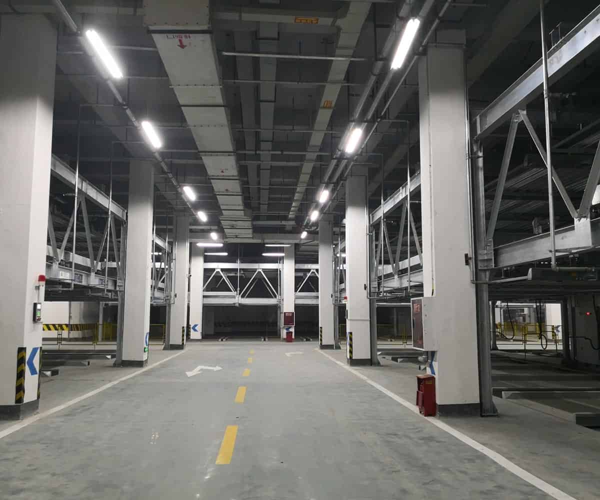鄉城單列PSH2二層升降橫移機械式立體車庫設備