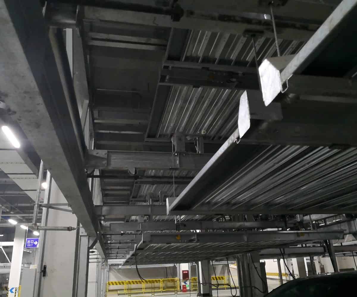 西區(qū)PSH7七層升降橫移機械式立體車庫設備